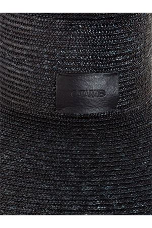 Black woven straw hat CATARZI 1910 | P25CAT47NERNER
